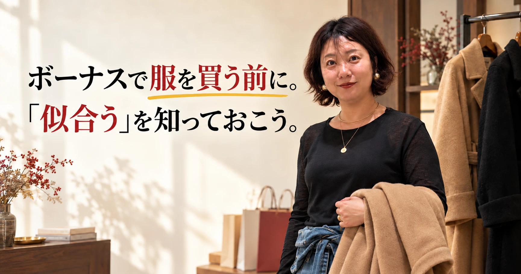 ボーナスで服を買う前に。「似合う」を知っておこう。